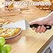 RHBLME 25 Pack Pizza Spatula, Pie Server Pie Cutter Cake Cutter, Stainless Steel Cake Serving Spatula Non Slip Easy to Grip Baking Triangular Spade Plastic Handle Shovel