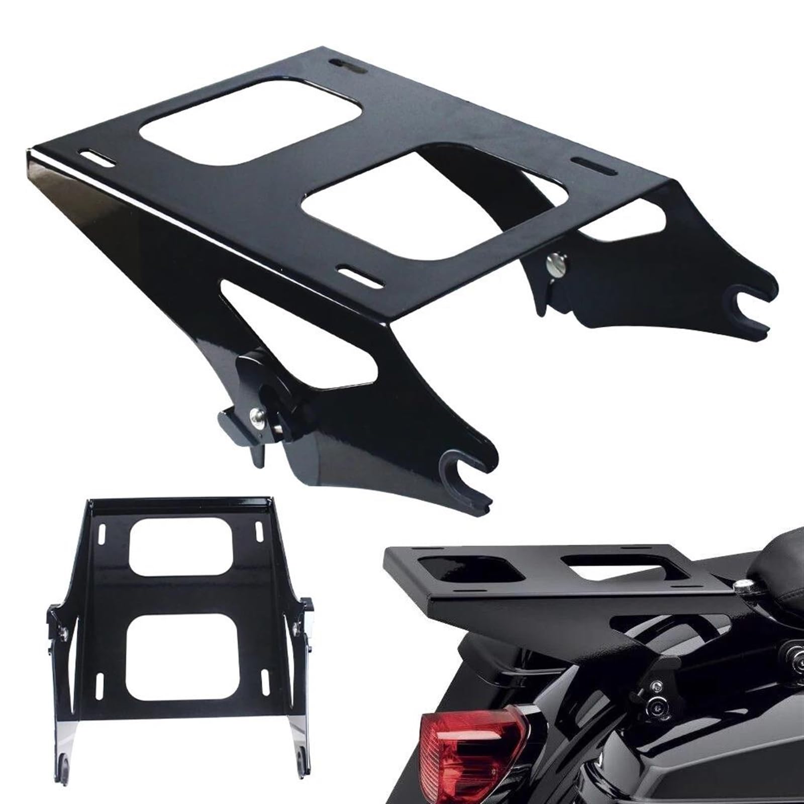 Support De Montage Coffre Amovible pour Deux Personnes pour Harley Touring Tour Pak Pack 2014 2015 2016 2017 2018 2019 2020 2021 2022 2023