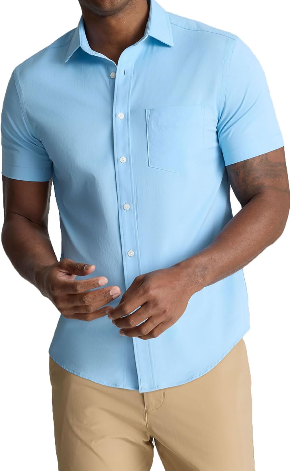UNTUCKit Short Sleeve Performance Solid Shirts for Men