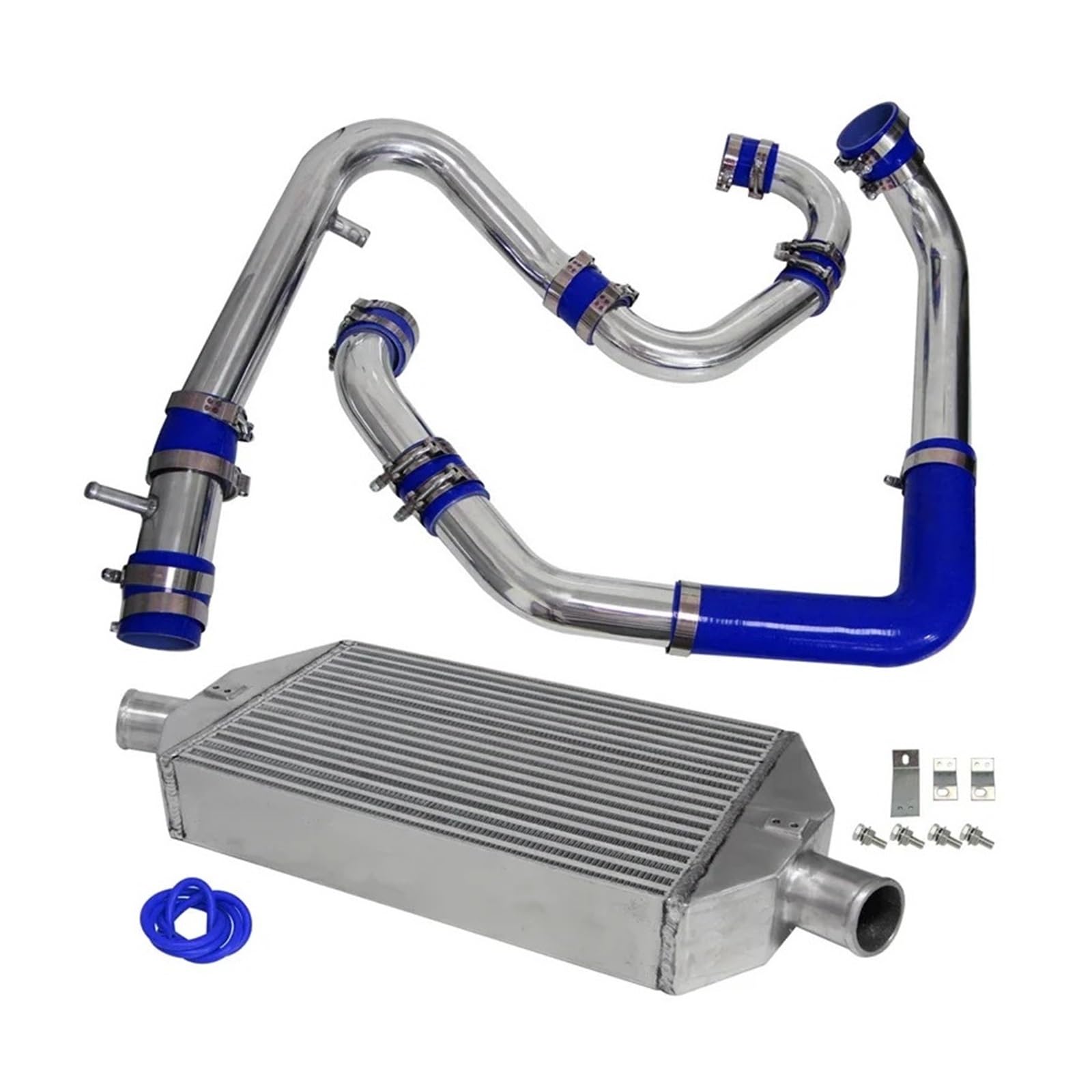 Aweudnhi Blue Intercooler Kit Fit For Celica 2.0L Turbo St185 1989-1994 St205 1993-1999 Black/Blue/Red Front Intercooler Kit(Blue)