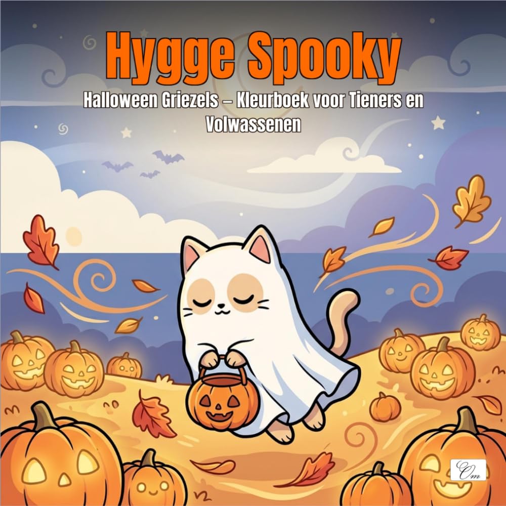 Hygge Spooky — Halloween Griezels — Kleurboek voor Tieners en Volwassenen: Met schattige dierenpersonages in grappige Halloween-avonturen voor ontspanning en mindfulness