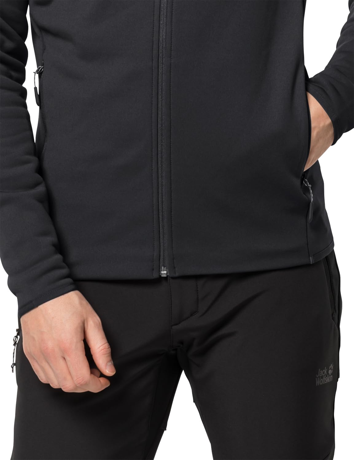 Jack Wolfskin Herren Baiselberg Hooded Fz M Fleece Jacke, Schwarz, S EU