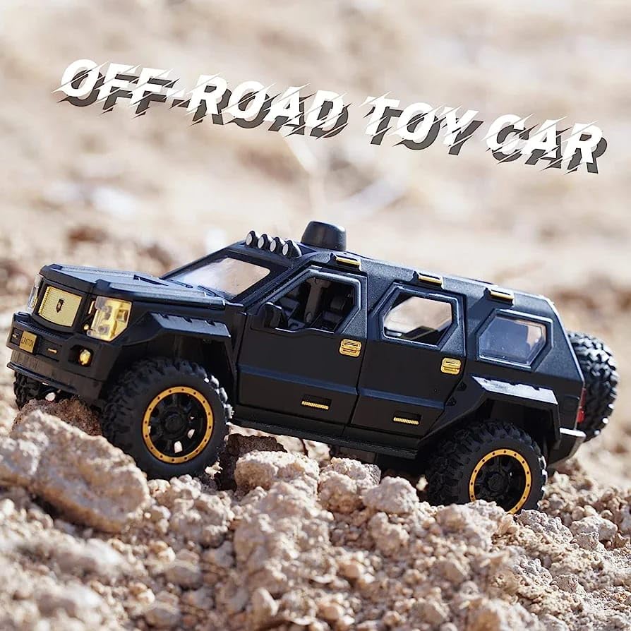 Image of Invite Enterprise Die-Cast Zinc Alloy 1:24 Scale G-Potton Big Daddy Pull Back SUV with Blinking Lights, Car for Kids【Pack of 1】【Colors as Per Stock】