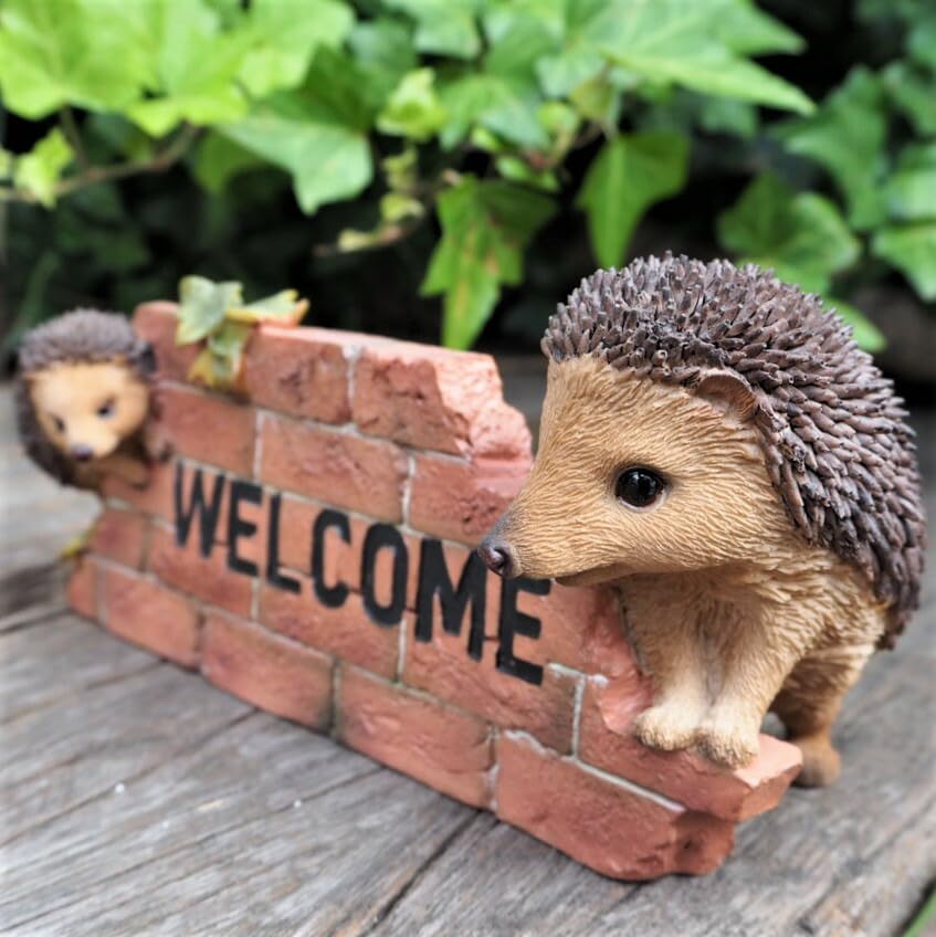 Amazon.co.jp: はりねずみの置物 ウエルカムハリネズミA235QY