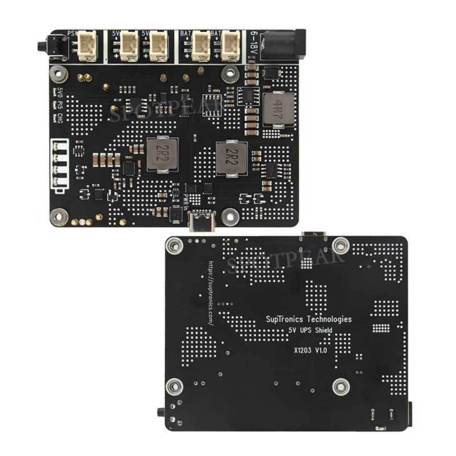 X1203 Unterbrechungsfreier Power Manager verbessert die Energieverwaltung mit intelligenter ununterbrochener Erweiterungsplatine für schnelles Aufladen der USV