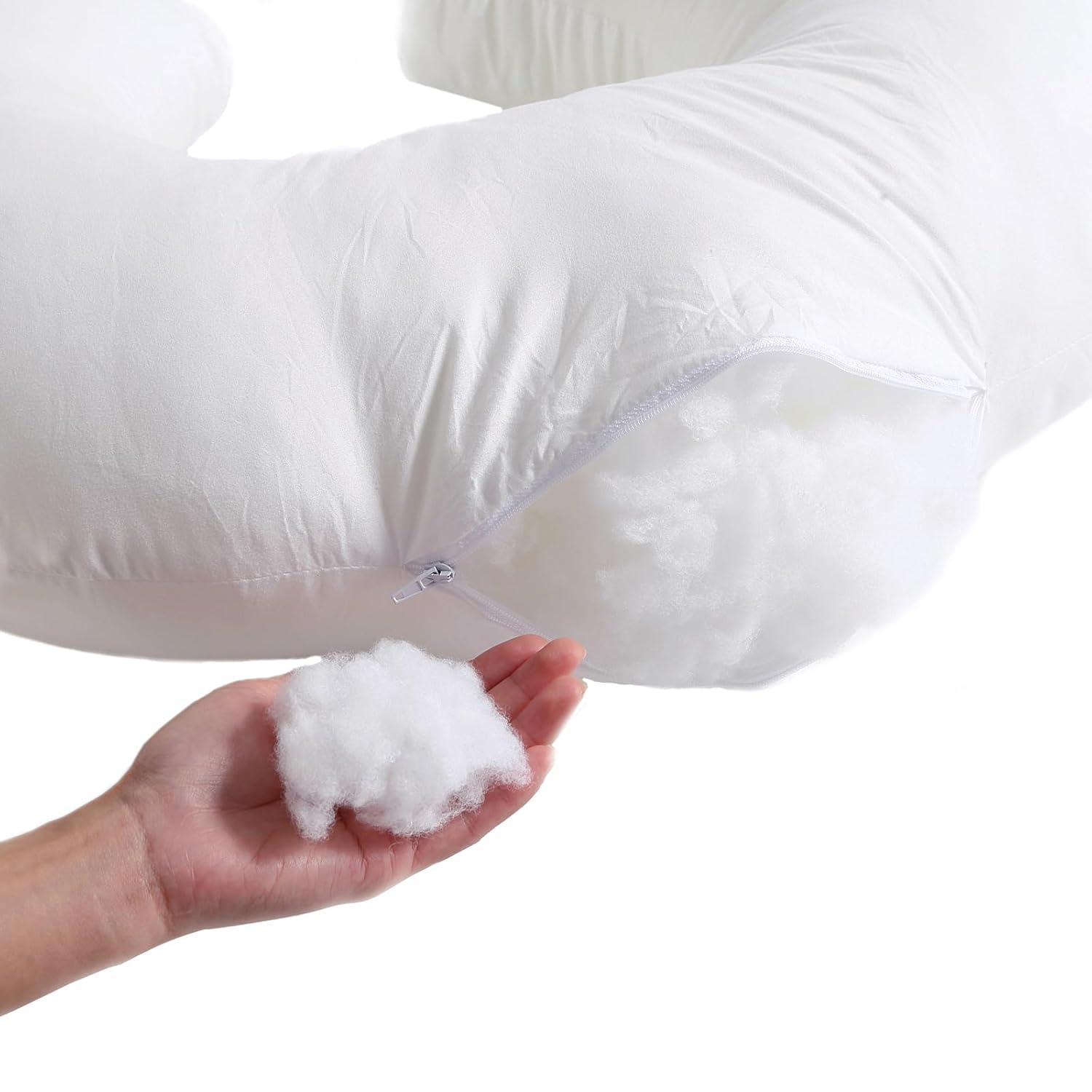 Nursing Pillow and Positioner for Breastfeeding, Ultra Soft Baby Breastfeeding Pillows for More Support for Mom and Baby, with Premium Removable Cover (Naked Pillow) - Image 4