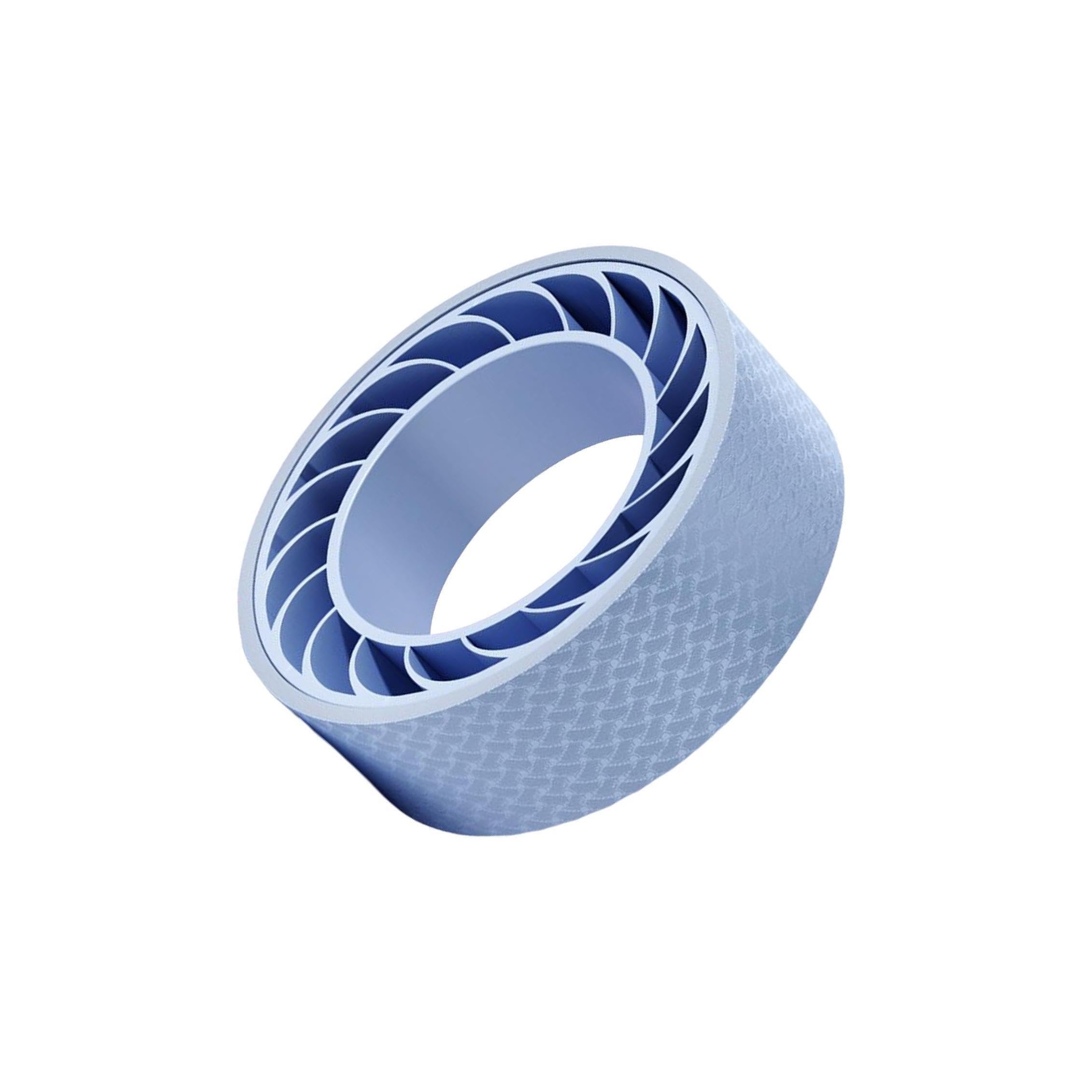 Ruota per Yoga con Rullo massaggiante per Stretching della Schiena di qualità, Stabile per decompressione e rilassamento, assorbe Il Sudore ed è Antiscivolo. Ruota per Yoga e Pilates,