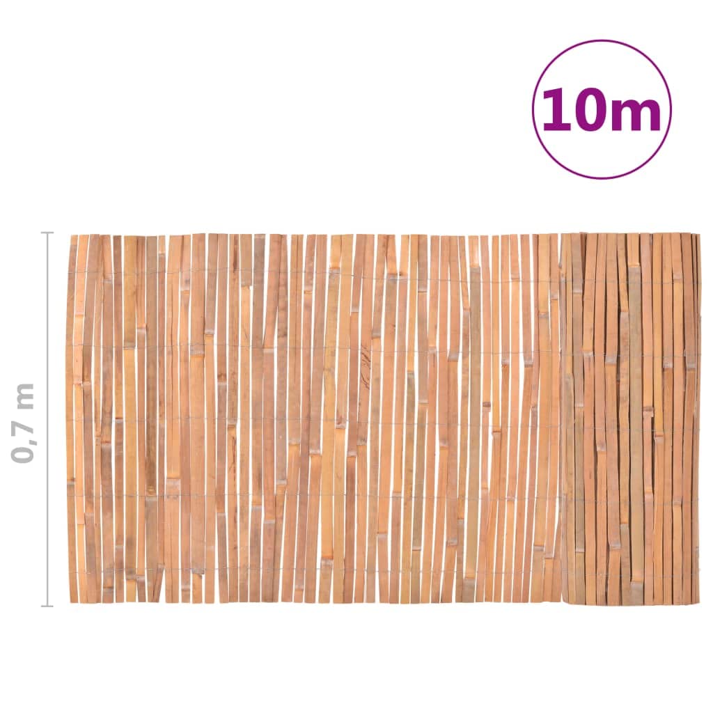 Canisse Brise Vue Bambou, Clôture de Jardin Bordure de Jardin 1000x70 cm