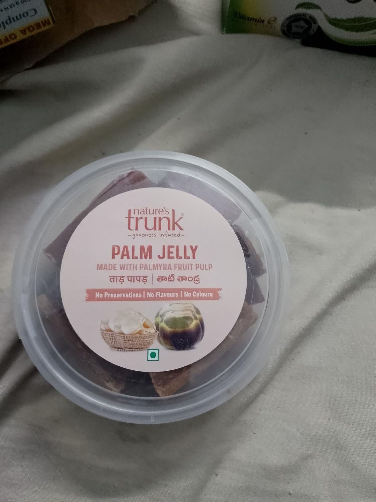 Nature's Trunk Palm Jelly, 250 g, Box, Thati Thandra, Palmyra Fruit