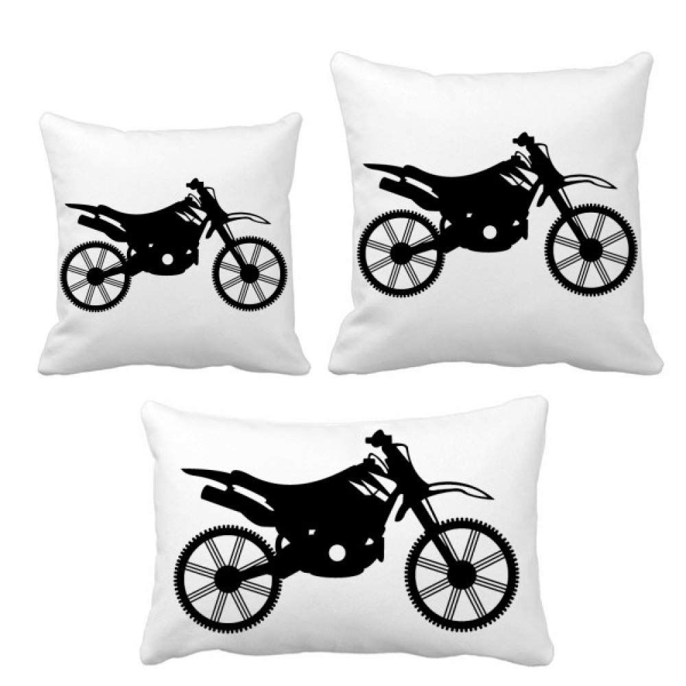 Housse de coussin moto avec motif mécanique taie oreiller vintage