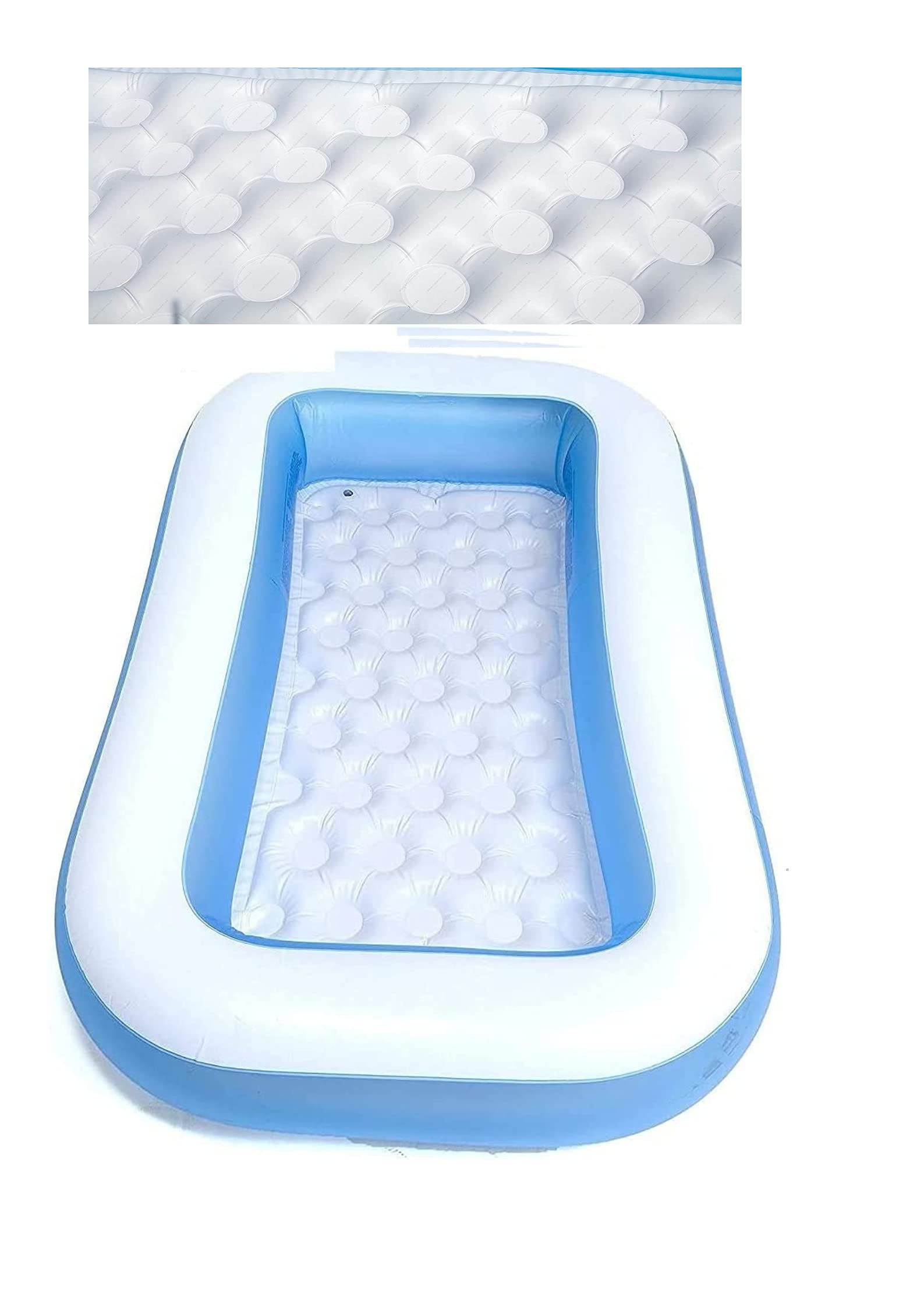 VRION® Summer Special Inflatable Kid Swimming Pool Baby Bath tub Without Air Pump for Kids Age 1 to 5 Years I 6 Feet Size Bath Pool I Water Capacity 49 Liters I Multi Colour (Rectangular) (B09W35QMLL) Amazon Price History, Amazon Price Tracker