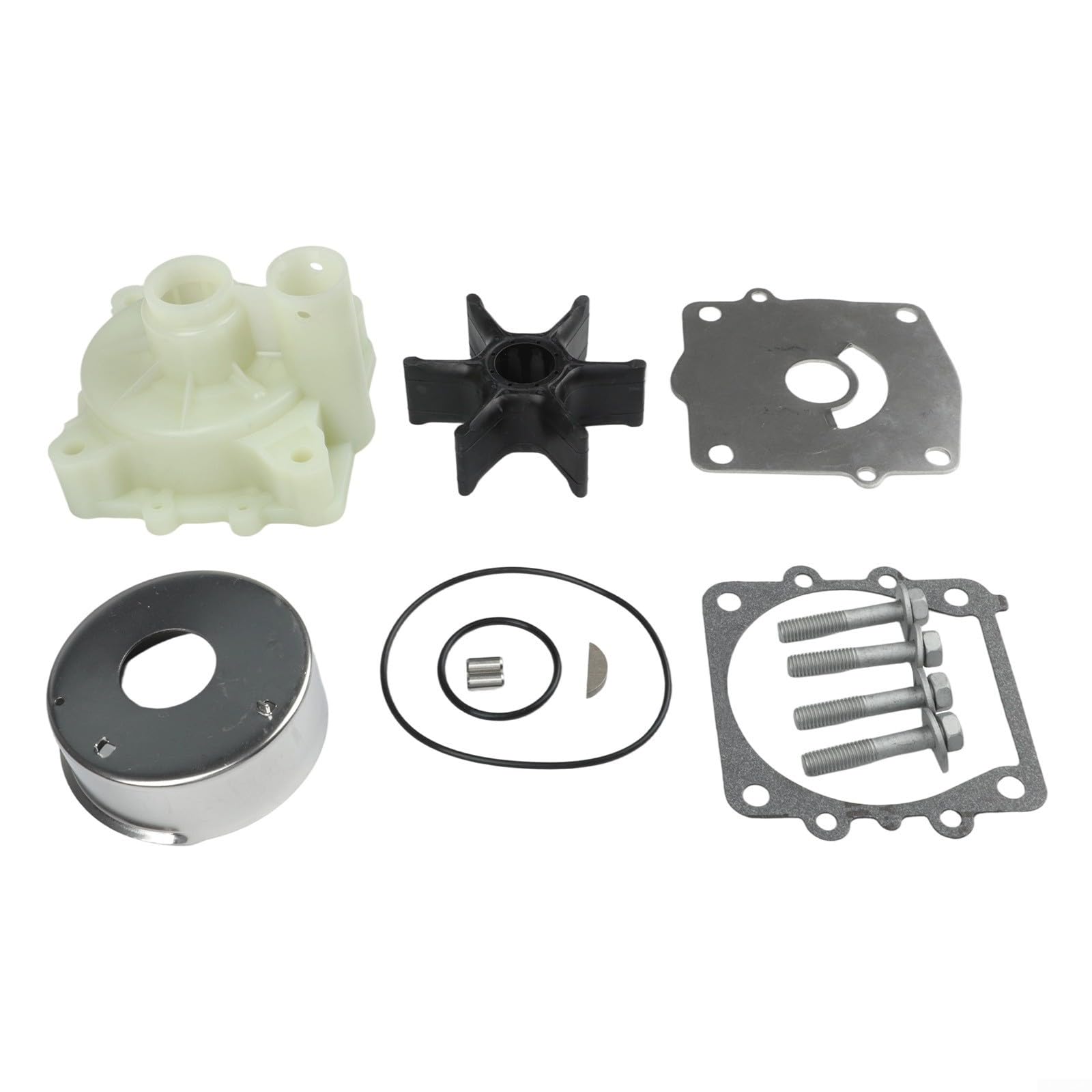Kit Riparazione Pompa Acqua Fuoribordo 150 250 per hp Kit Riparazione | Compatibilità 150-250 per hp, flusso ottimale, previene surriscaldamento motore