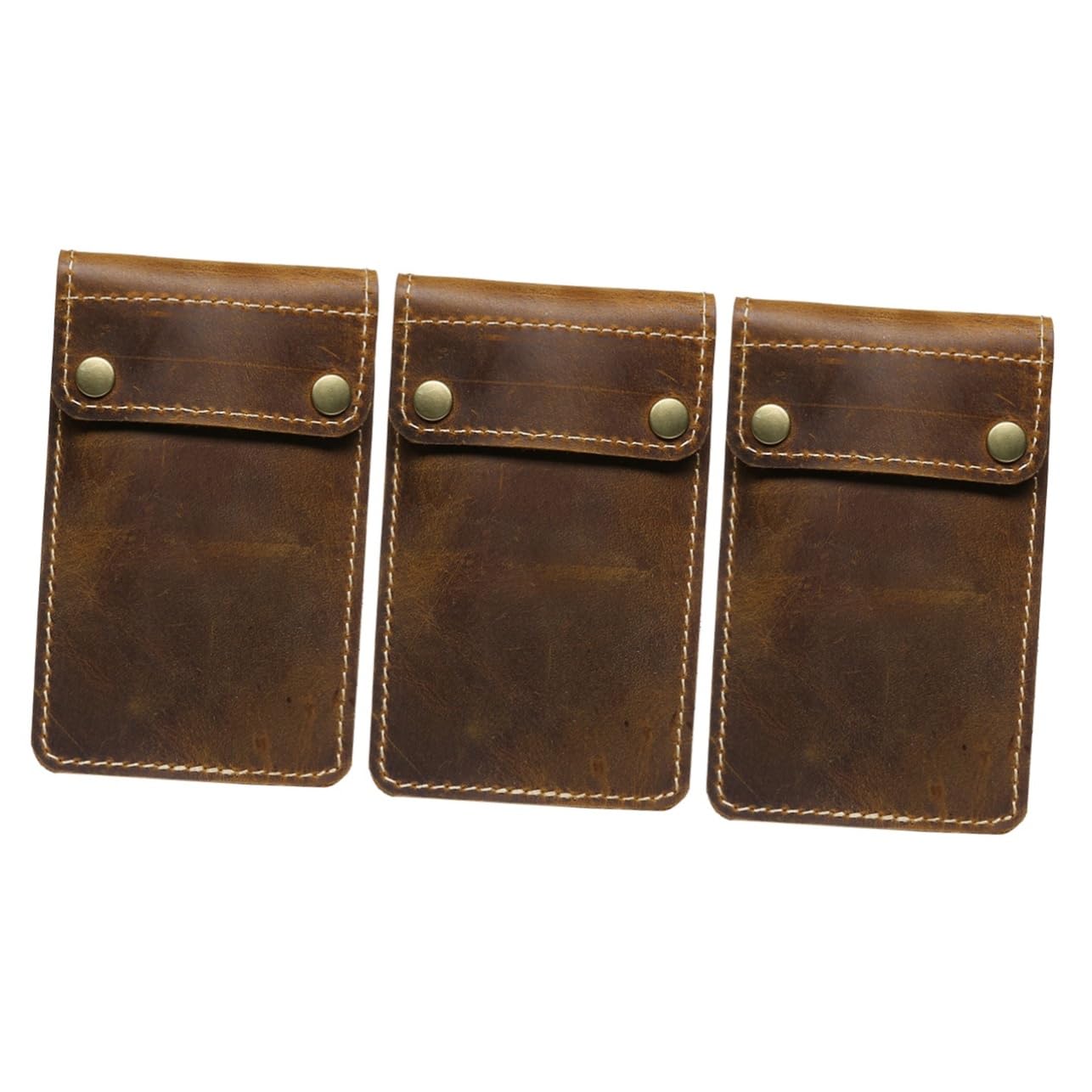 PACKOVE 3piezas Estuche Portátil Para Relojes De Viaje Organizador Conveniente De Mano Funda De Protección De Piel Vintage Para Relojes y Joyas Compacto y Ligero