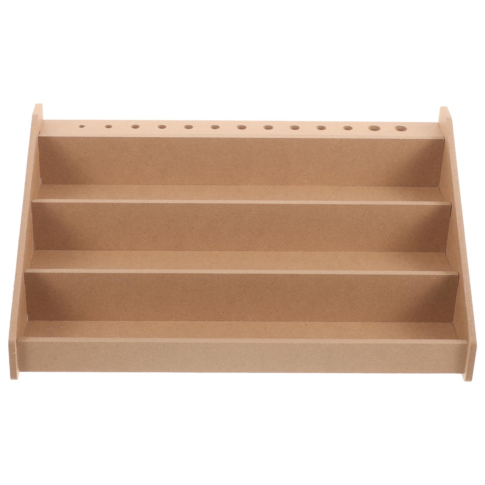 Support de peinture en bois pour ranger 13 bouteilles d'acrylique sans encombrer la table