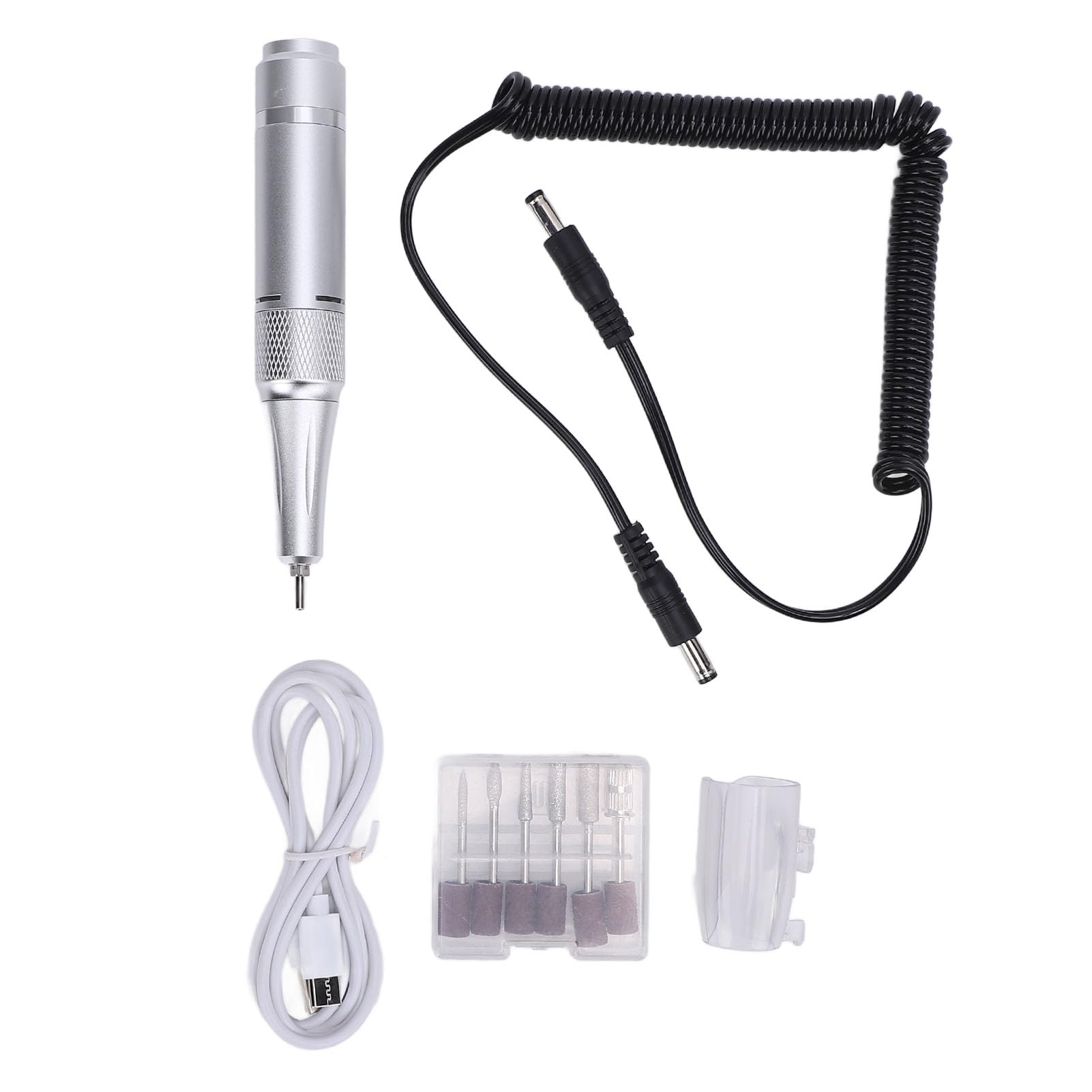 Dioche Elektrischer Nagelbohrer, Professionell, 45.000 U/min, Wiederaufladbar, Tragbar, Nagelfeile, Maniküre, Pediküre-Set für Acryl-Gel-Nägel, Werkzeuge
