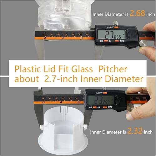 Miniatura 2 de Tapas de jarra de agua, de plástico, a prueba de polvo, resistentes a las salpicaduras, tapones para botellas para jarras de agua, jarras de vidrio,