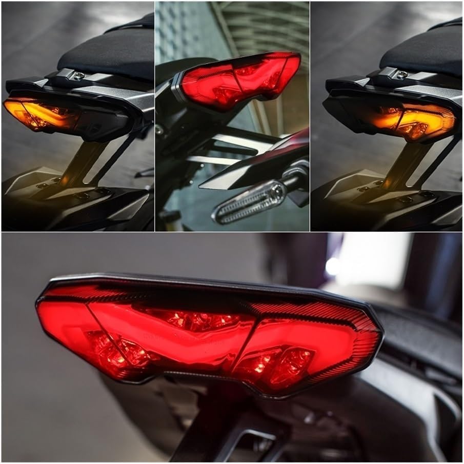 LED オートバイテールライトアセンブリ ターン ドライビング ブレーキ テールライト MT用 FZ-09用 トレーサー用 FJ-0
