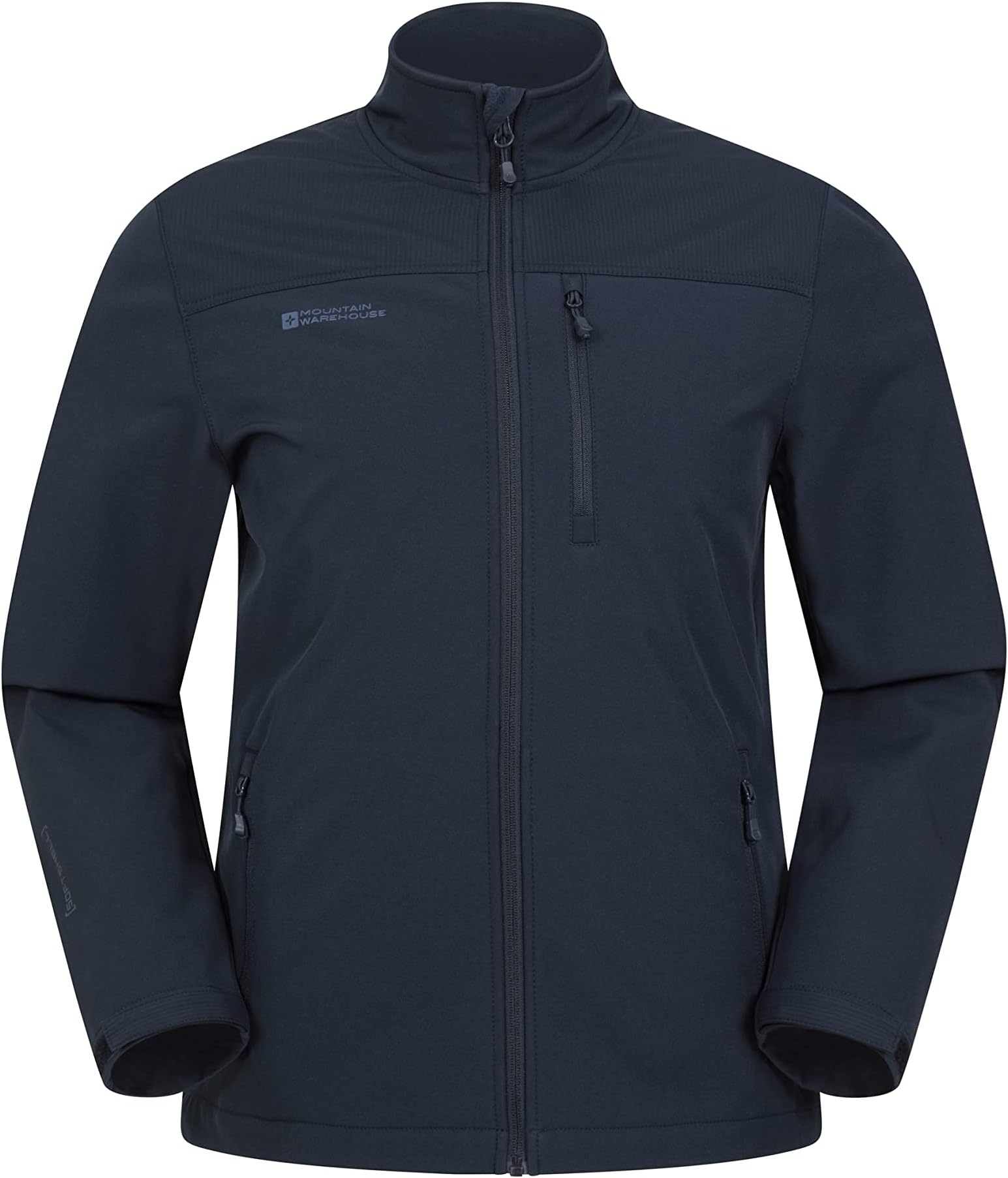 Mountain Warehouse Grasmere Mens Softshell Jacket - Water Resistant Raincoat, Breathable Mens Coat, Lightweight Jacket, Bonded Fabric - Ideal For Spring Summer