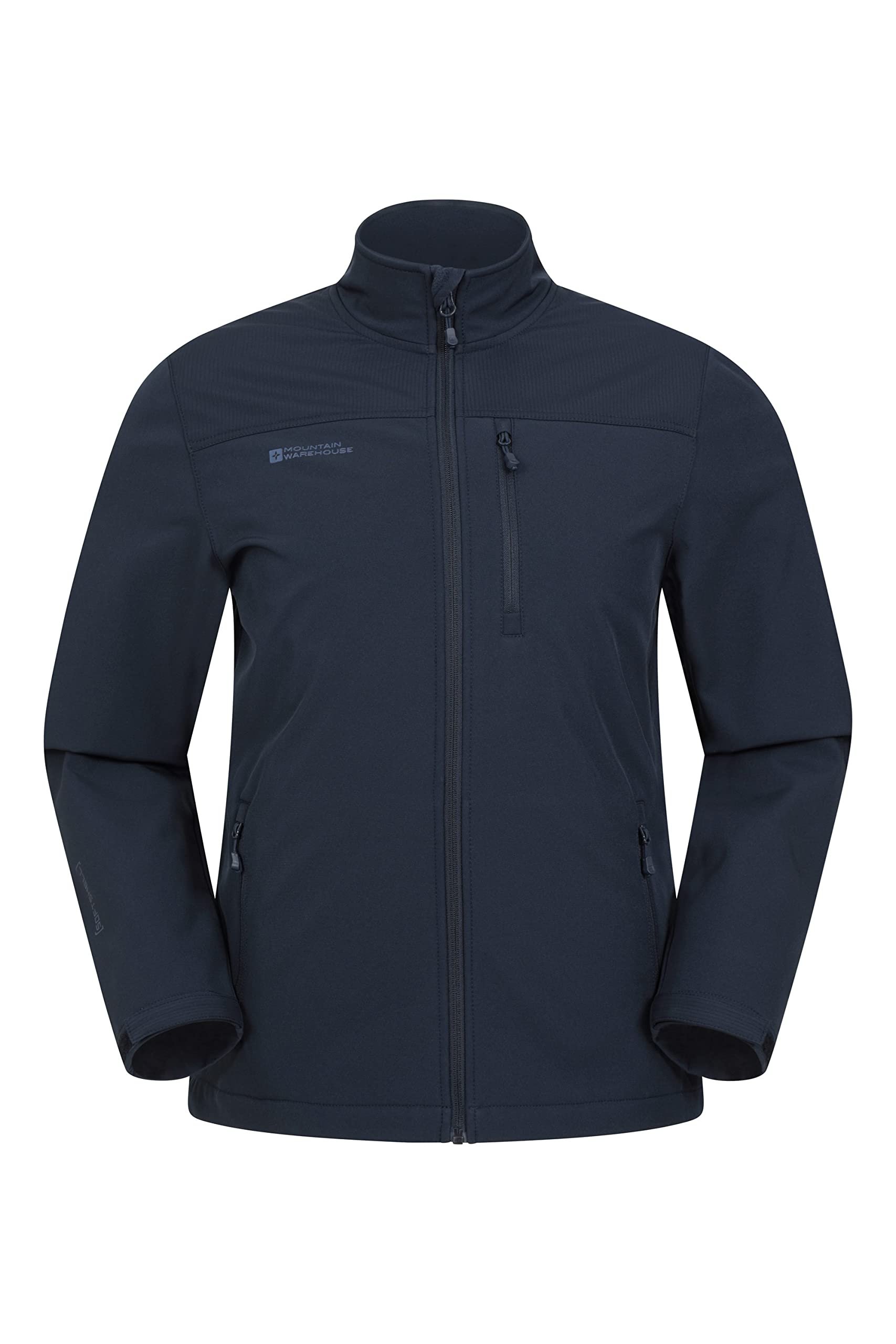 Mountain Warehouse Grasmere Mens Softshell Jacket - Water Resistant Raincoat, Breathable Mens Coat, Lightweight Jacket, Bonded Fabric - Ideal For Spring Summer