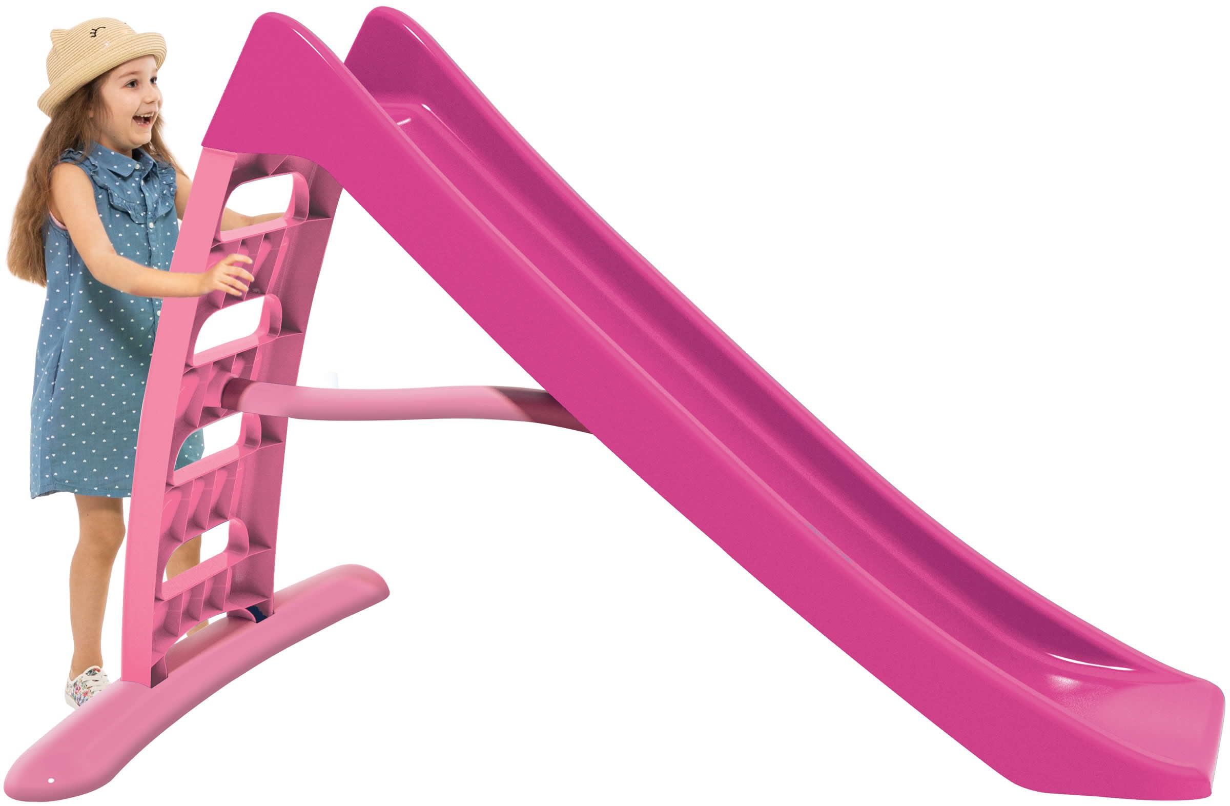 Rutsche Wasserrutsche Kinder Spielzeug 2in1 pink freistehend 170 cm