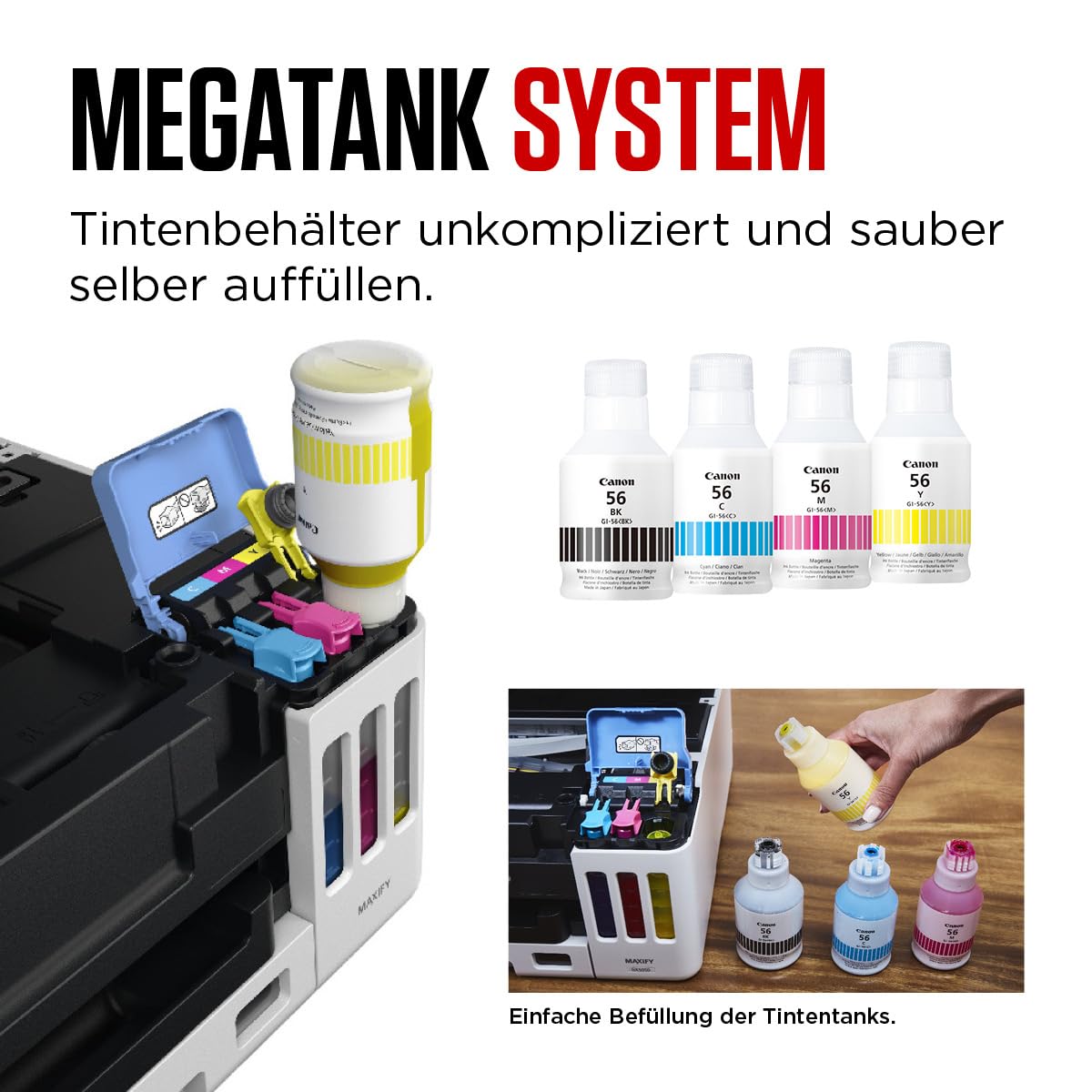Canon MAXIFY GX5550 Tintenstrahldrucker MegaTank (Effizienter Drucker mit Duplexdruck – Bild 8