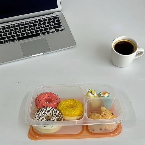 Miniatura 7 de WEEK NINE Bento - Loncheras reutilizables con 3 compartimentos para la escuela, el trabajo y los viajes, juego de 7