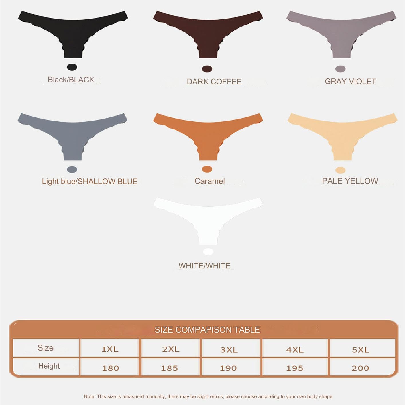 Unterhosen Damen Seamless Tanga Für Frauen Keine Show Höschen Unterwäsche Unsichtbarer Bikini Frauen Unterwäsche Große Slips Frauen 5 Pack-karamell 5pc-4xl
