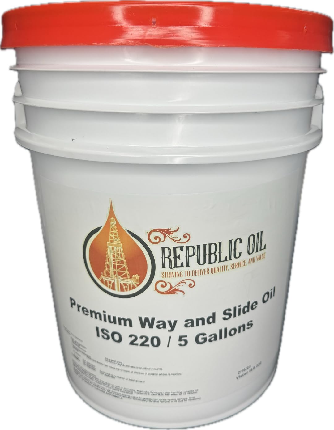 Generic Republic Oil Way and Slide Oil 220 5 gallons | Vactra 4 Replacement | Vistac 220 Replacement | Tonna 220 Replacement | Meets NSF H2
