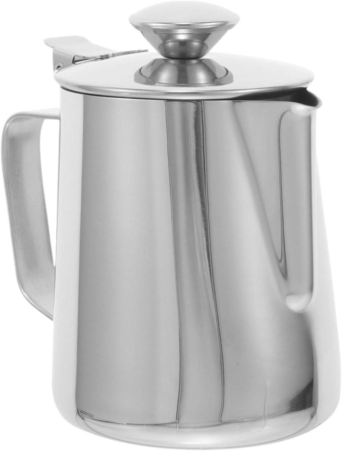 350ml Milk Coffee Cup Lid Frothing Stainless-steel Frother Espresso Pour Tea Cups and Lids Pitcher