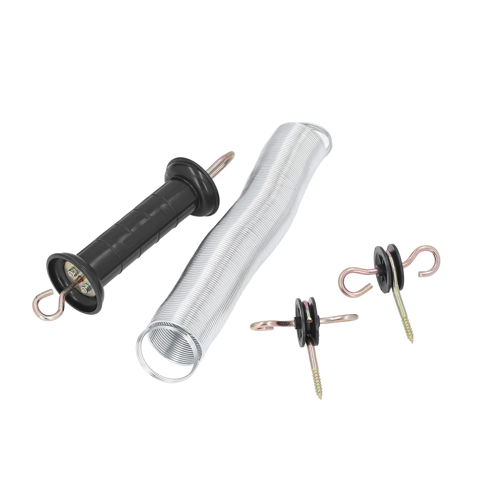 電気柵 出入口用 ゲートハンドル バネ付き 20個セット Amazon | 電気柵ゲートキット 電気柵ハンドルセット スプリングゲート