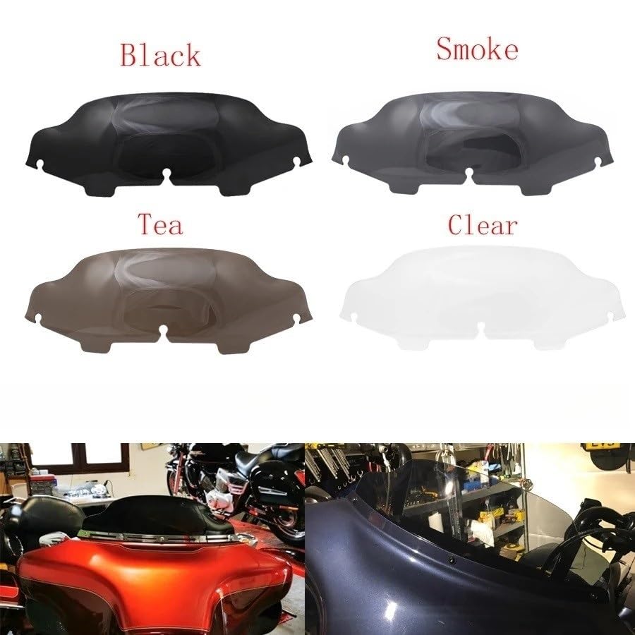 Pare-brise moto double bulle pour carénage usé de moto Electra Street Glide Tourisme 1996-2013