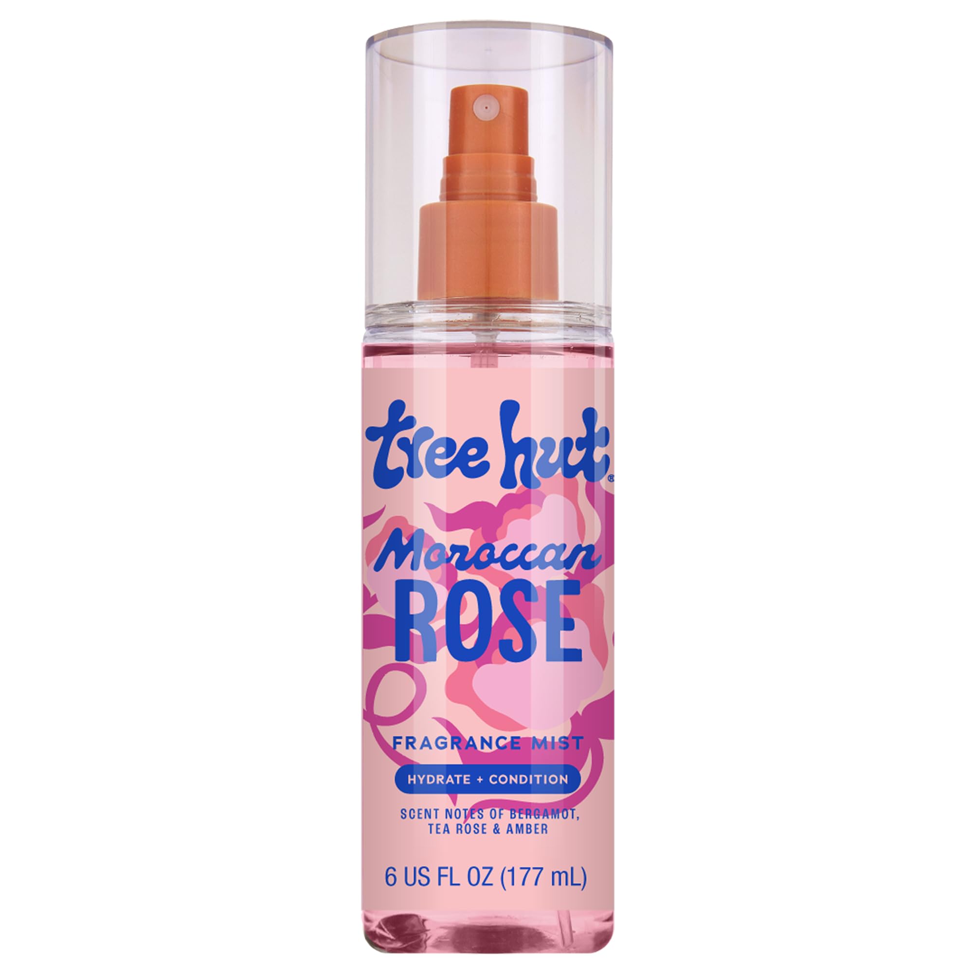 Tree Hut Moroccan Rose Fragrance Mist, Refreshing Body Spray with Light Floral Scent for Women, Layer with Favorite Scents, 6 fl oz