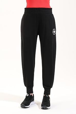 725911_Beli Lastikli Hafif Modal Kumaş Şalvar Görünümlü Harem Pantolon Yoga Pantolonu