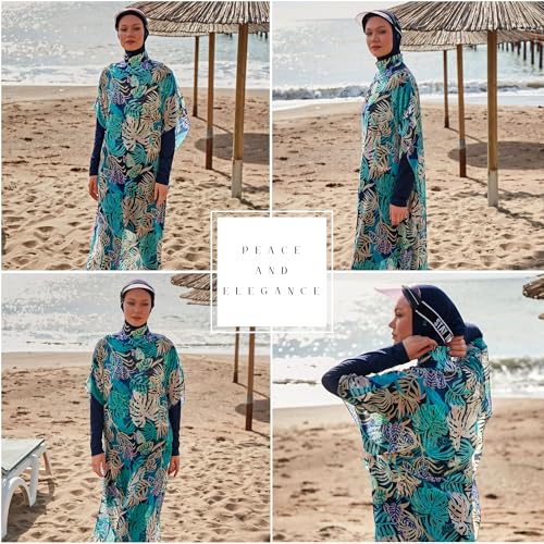 Islamic Long and Loose Kimono for Women | Quick-Drying Modest Cover-Up Dress for Summer | Pareo - Kimono2