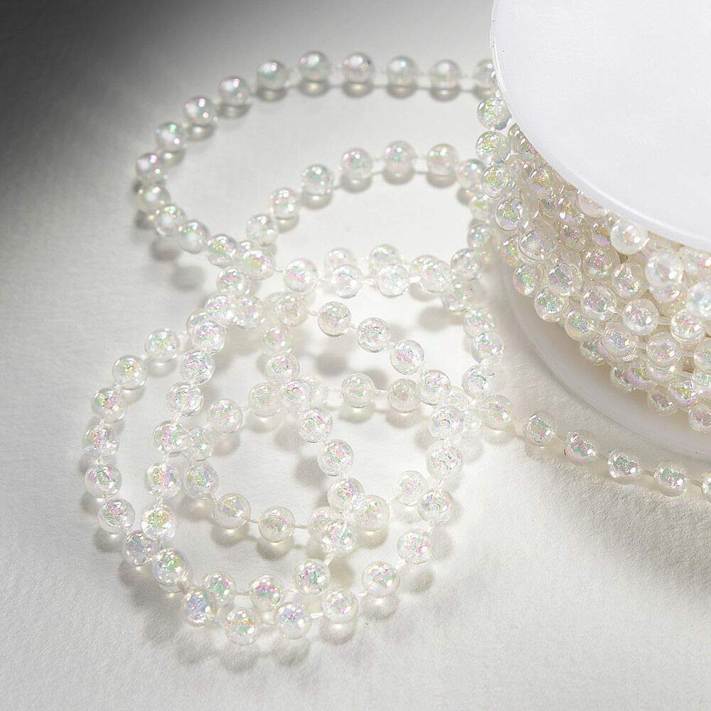 EliteKoopers 5mm Pearl Beads On String For Sewing, Cake Trim, Wedding Bridal Craft Trimming etc.
