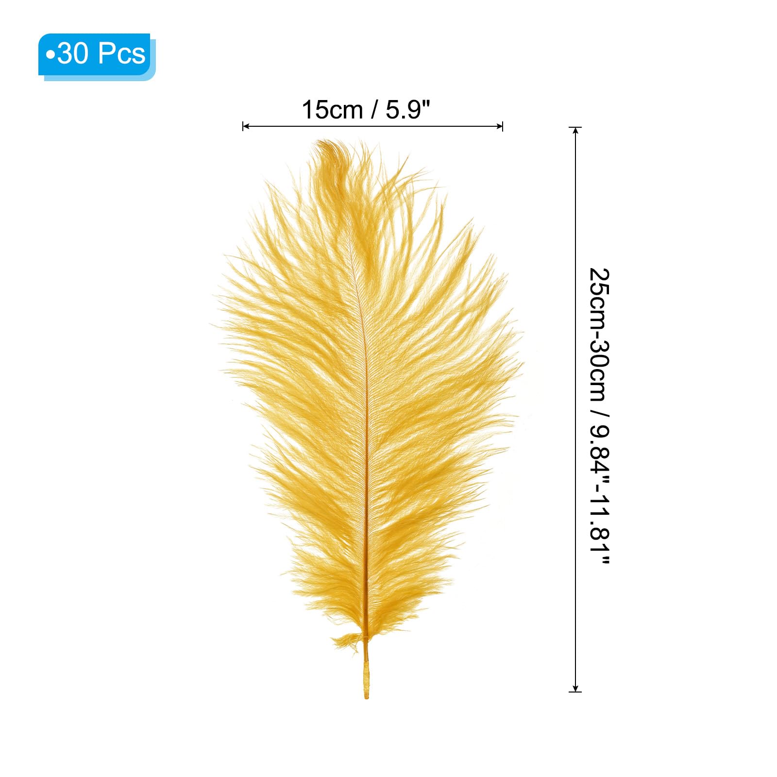 PATIKIL 8-10 Inch(20-25cm) Ostrich Feathers - Image 2