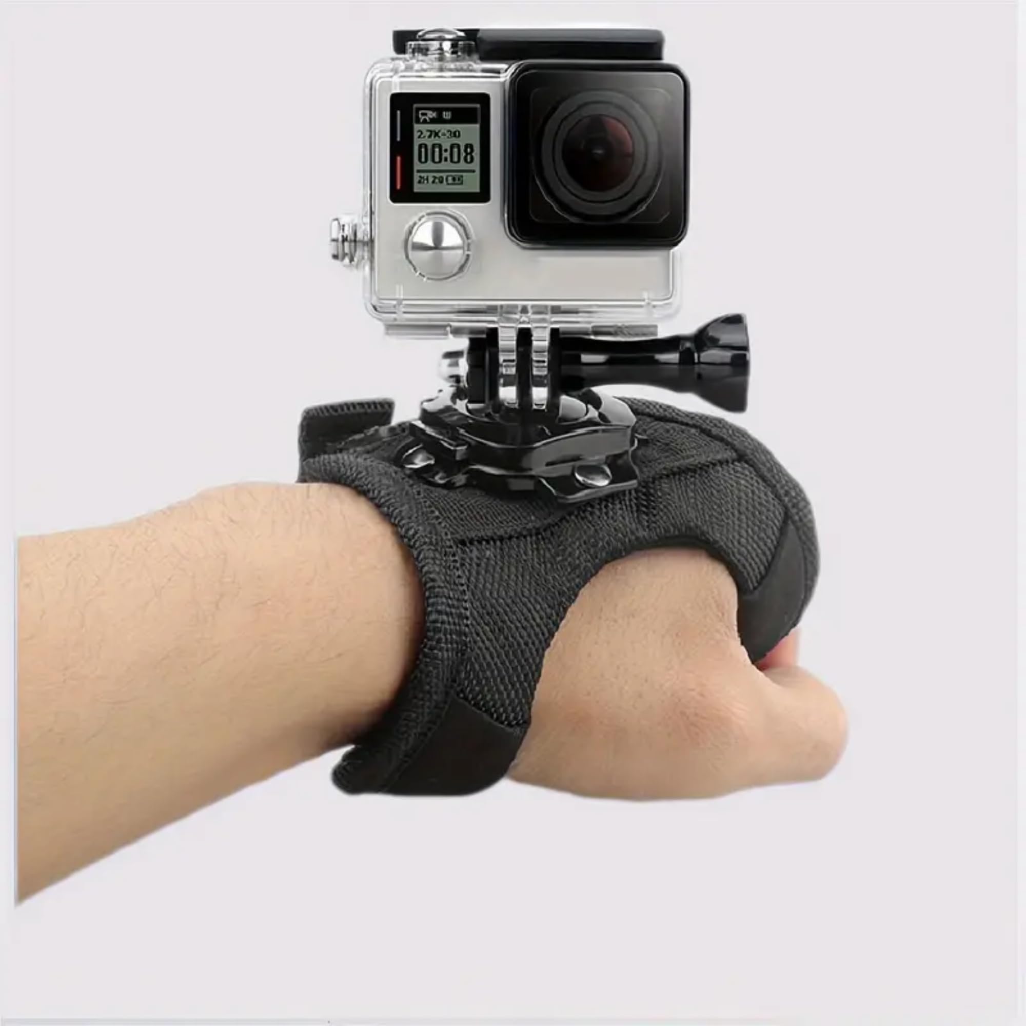 Soporte Cámara Deportiva Mano, Soporte Giratorio de Mano para Cámara Deportiva, Apto para VLOG, Compatible con GoPro Hero 13/12/11/10/9/8/7/6/5, dji Osmo Action 3, Insta 360 One.