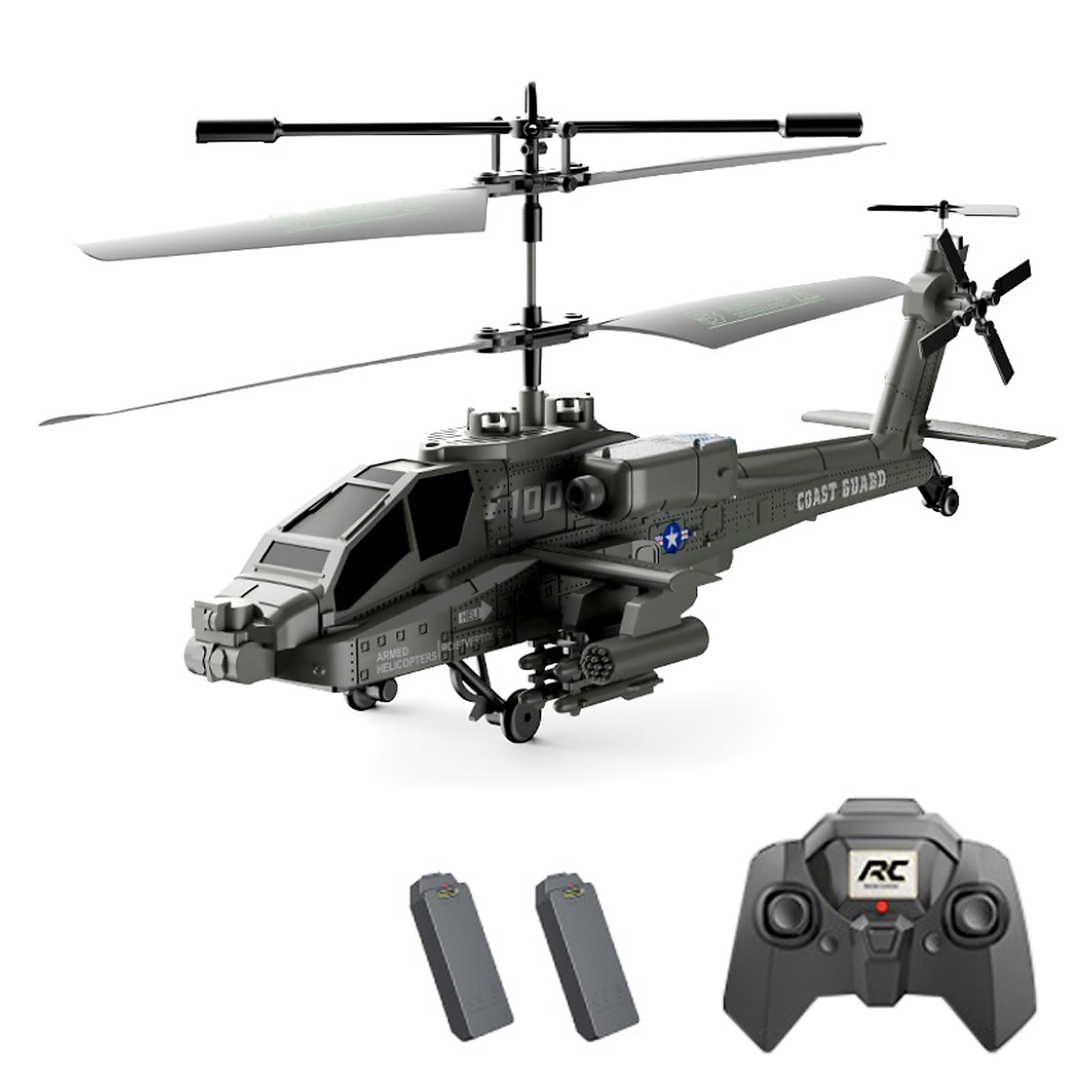 Amazon.com: Dodoore 3.5 Channel Military RC Helicopter with LED