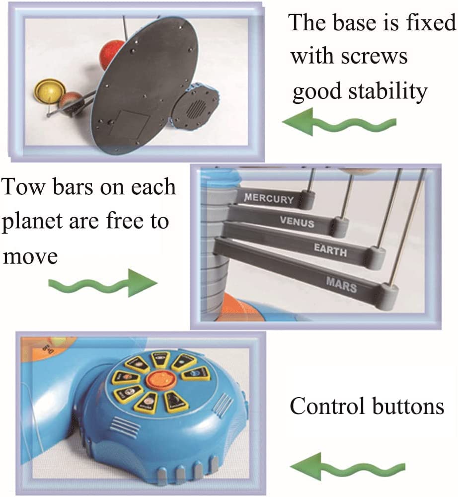 Pantalla educativa Ocho Planetas Modelo de enseñanza Transmisión de Voz Modelo de enseñanza de astronomía Sistema Solar Modelo de planetario
