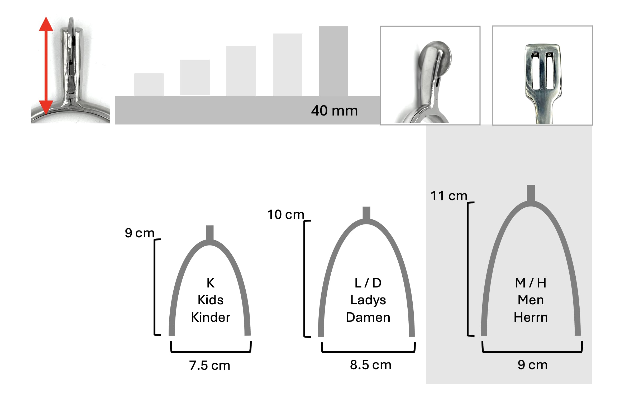 Equine Smile ES1011 Cycling Spores Riding Spurs Track High Quality Stainless Steel (Mens 40mm), silver, Herren 40 mm - Image 4