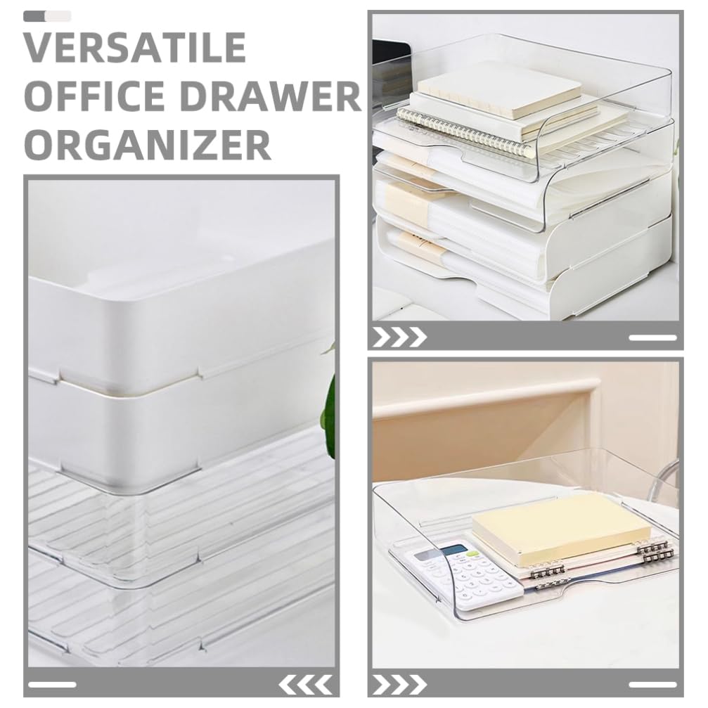 Veemoon 4 Pezzi Portadocumenti Da Scrivania Impilabile Vassoio Porta Lettere Organizzatore Da Scrivania Per Ufficio Organizzatore Per Carta Da Scrivania Organizzatore Per Cancelleria