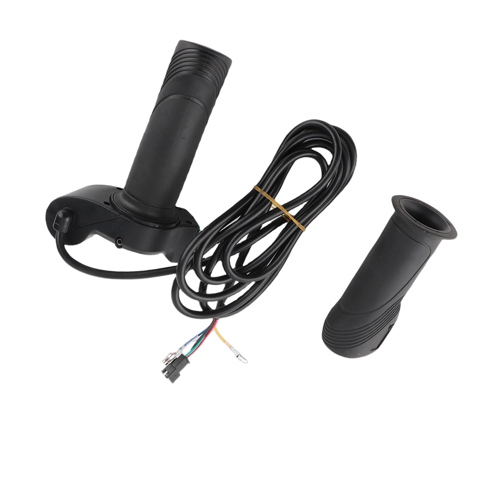 Poignées Vélo Électrique LED Étanché – Affichage Tension 36V/48V – Accélérateur Avec Clés Et Housse – Compatible Scooters, Tricycles