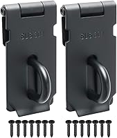 Vista 22 de Alise MS9B-5C-2P - 2 cerraduras de puerta, cierre de seguridad de acero inoxidable SUS 304 de 5 pulgadas, con tornillo de fijación para puertas