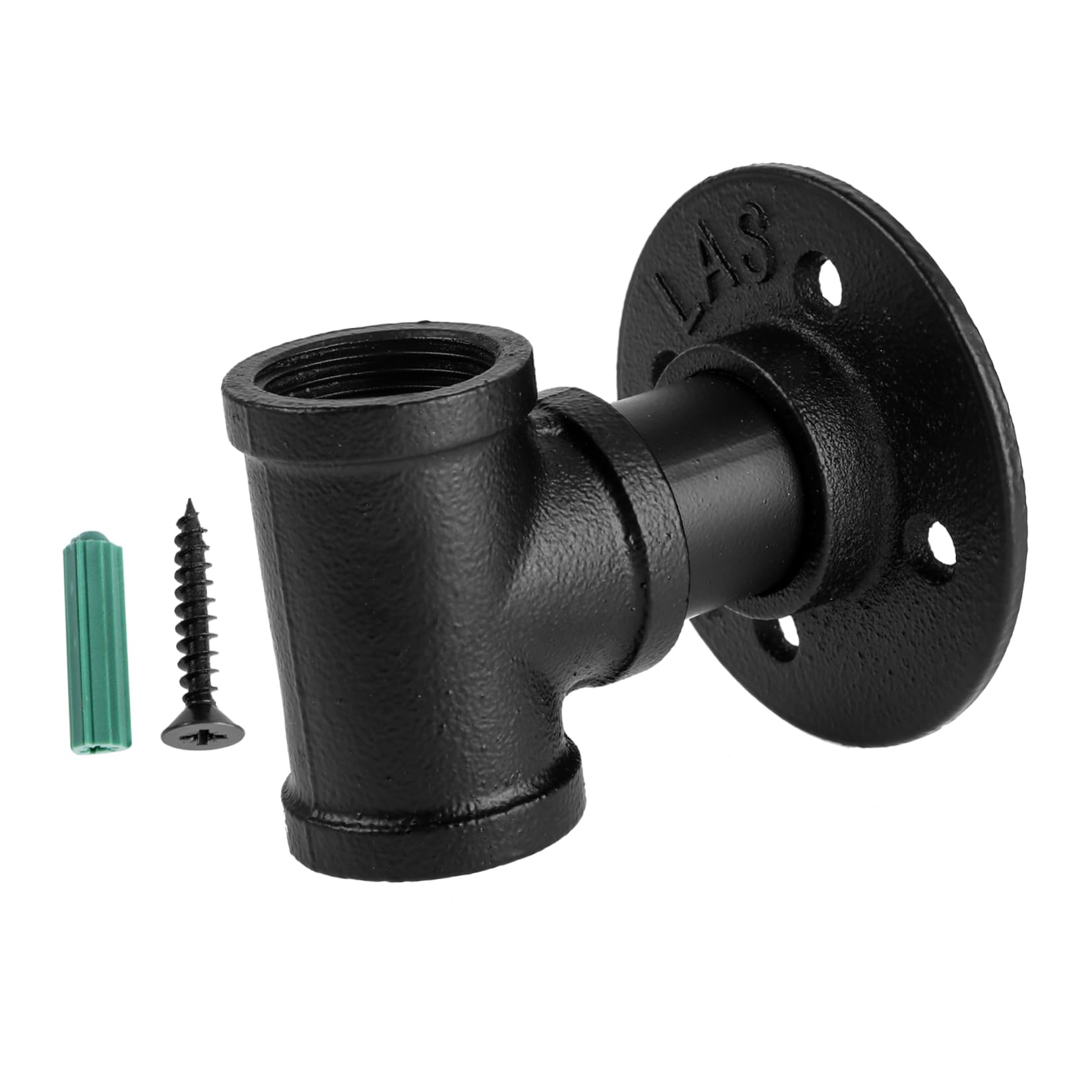 OUNONA 1Pc Wall Mounted Wine Display Rack Decorative Wine Holder for Home Bar Restaurant Black Industrial Style