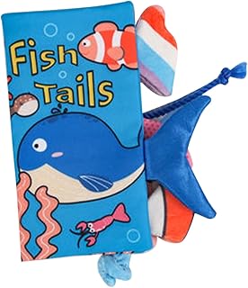 SAFIGLE Livros Para Bebês Livros Educacionais Iniciais Livro De Treinamento De Cognição Livro De Mão De Bebê Livro De Pano Brinquedo De Bebê Livros De Oceano