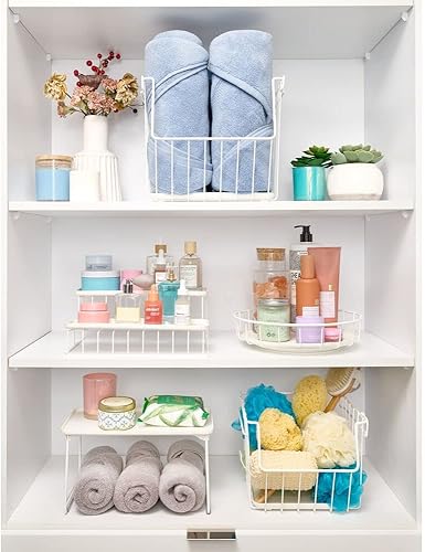 Miniatura 7 de iDesign RPP Wire Lazy Susan - Organizador para tocadiscos, 11.5 pulgadas, color coco