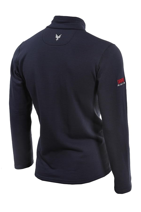 DRIFIRE Power Grid FR 1/4 Zip, Cat 2, Flame Resistant 4-Way Stretch Fleece, Lightweight Breathable, LG, Navy Blue by DRIFIRE - Image 2