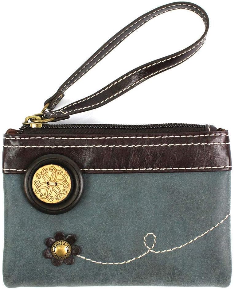 Chala Small Crossbody Phone Purse | SOFT Vegan Leather SWING Bag in Navy Blue Color (Navy Handbag Only + Indigo Wallet Gift)