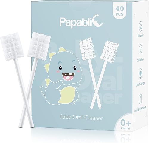Paquete de 40 unidades Papablic Limpiador de lengua de bebĂ© limpiador de encĂas mejorado con mango de papel para bebĂ©s y bebĂ©s de 0 a 2 años Paquete de 40 unidades Papablic Limpiador de lengua de bebĂ© limpiador de encĂas mejorado con mango de papel para bebĂ©s y bebĂ©s de 0 a 2 años