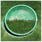LXHELIVERY Coperchi Invisibili per Fosse Settiche – Coperchio Circolare A Incasso con Base, Copertura Mimetizzata per Vasche di Raccolta Acque Reflue, Vaso per Piantumazione(Green-4PC,80CM/31.5")